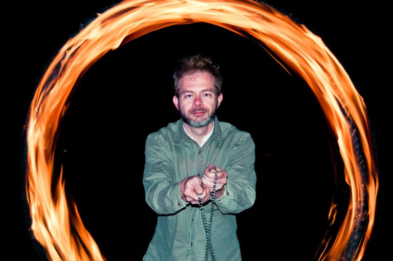 Koda fire spinning
