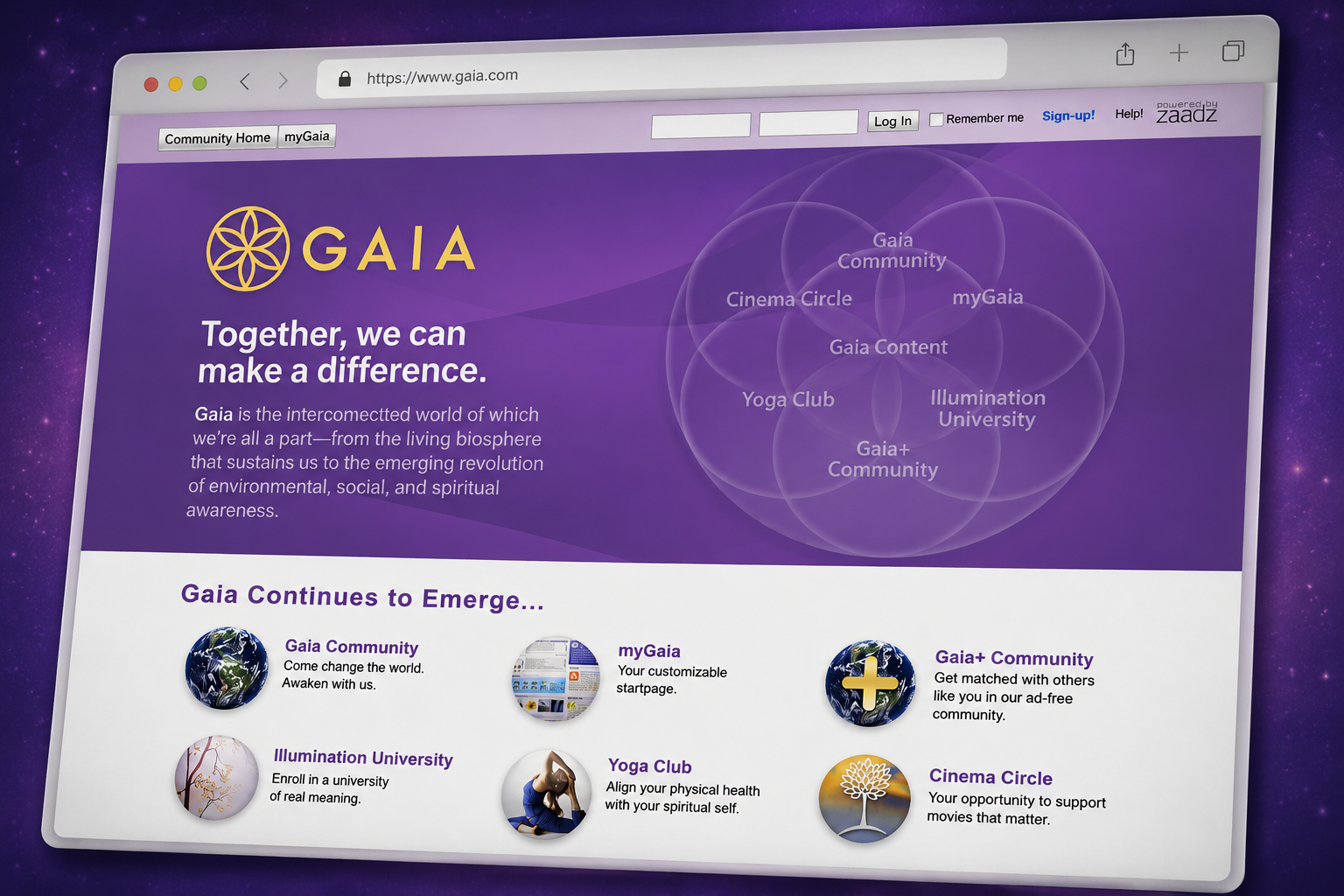 Gaia.com Community Platform
