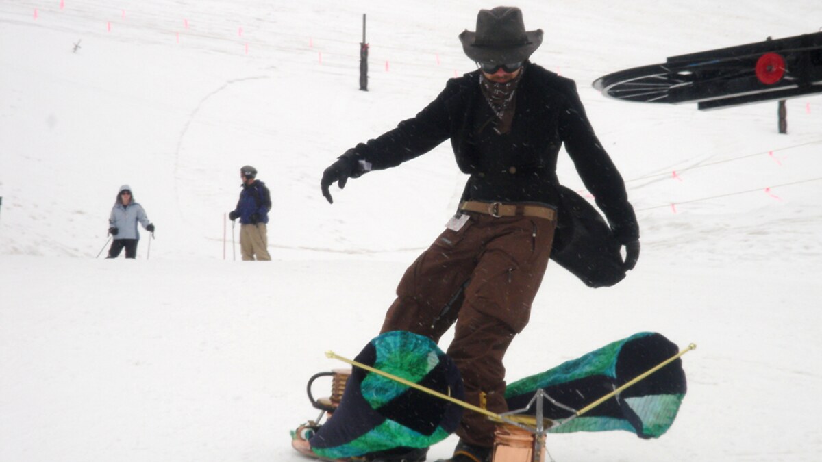World's First Steampunk Snowboard gallery image